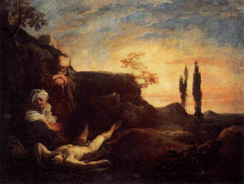 LISS, Johann Adam and Eve Mourning for Abel France oil painting art